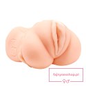 CRAZY BULL - Realistic Vagina Masturbator, Vibration Water lubricant, 3 AAA batteries