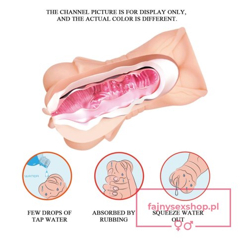 CRAZY BULL - Realistic Vagina Masturbator, Vibration Water lubricant, 3 AAA batteries CRAZY BULL - Realistic Vagina Masturbator, Vibration Water lubricant, 3 AAA batteries