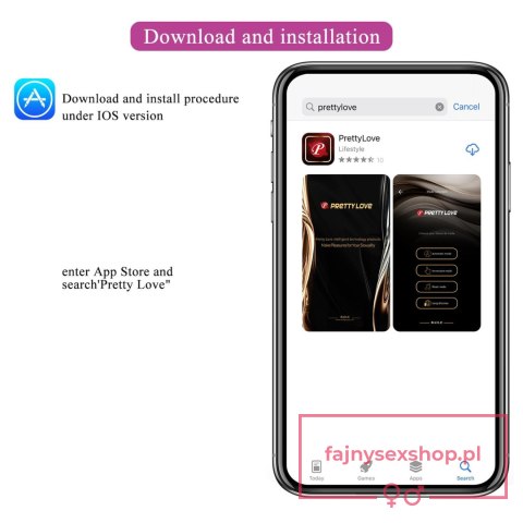PRETTY LOVE - Doreen, 12 vibration functions 3 electric shock functions Mobile APP Long-distance Control PRETTY LOVE - Doreen, 12 vibration functions 3 electric shock functions Mobile APP Long-distance Control