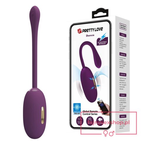 PRETTY LOVE - Doreen, 12 vibration functions 3 electric shock functions Mobile APP Long-distance Control PRETTY LOVE - Doreen, 12 vibration functions 3 electric shock functions Mobile APP Long-distance Control