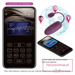 PRETTY LOVE - Nymph, 12 vibration functions Mobile APP Long-distance Control, ABS, 1 AAA battery