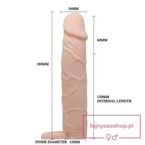 PRETTY LOVE - PENIS SLEEVE 7"" LARGE PRETTY LOVE - PENIS SLEEVE 7"" LARGE