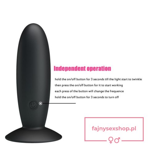 PRETTY LOVE - REMOTE CONTROL VIBRATING PLUG 12 function PRETTY LOVE - REMOTE CONTROL VIBRATING PLUG 12 function