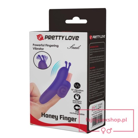 PRETTY LOVE - Snail Honey Finger, 10 vibration functions Memory function PRETTY LOVE - Snail Honey Finger, 10 vibration functions Memory function