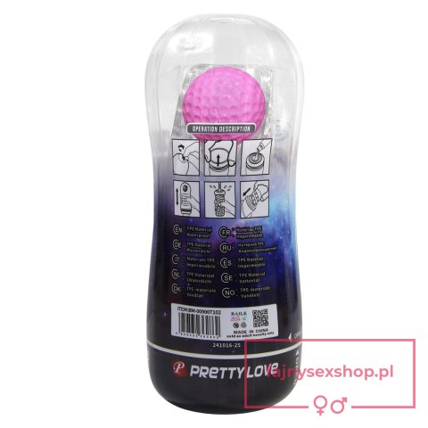 PRETTY LOVE - VACUM MASTURBATOR, WATERPROOF, TPE PRETTY LOVE - VACUM MASTURBATOR, WATERPROOF, TPE