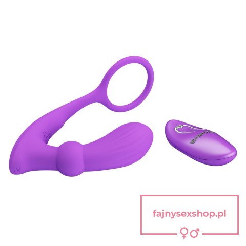 PRETTY LOVE - Warren Purple, Wireless remote control 12 pulse wave settings 12 vibration functions PRETTY LOVE - Warren Purple, Wireless remote control 12 pulse wave settings 12 vibration functions