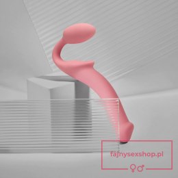SEMI-REALISTIC BENDABLE STRAP-ON PINK - M