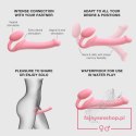 SEMI-REALISTIC BENDABLE STRAP-ON PINK - M