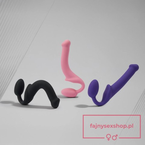 SEMI-REALISTIC BENDABLE STRAP-ON PINK - M SEMI-REALISTIC BENDABLE STRAP-ON PINK - M