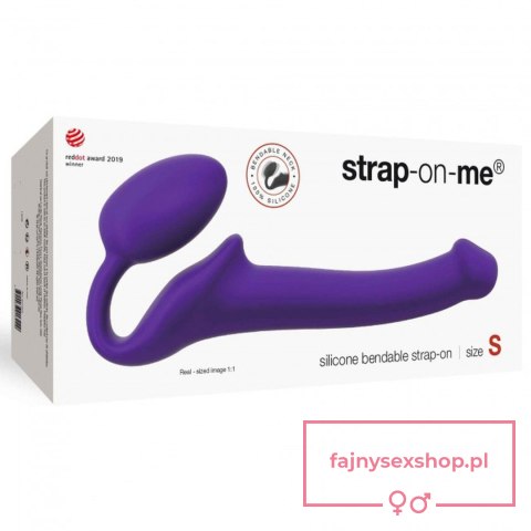 SEMI-REALISTIC BENDABLE STRAP-ON PURPLE - S SEMI-REALISTIC BENDABLE STRAP-ON PURPLE - S