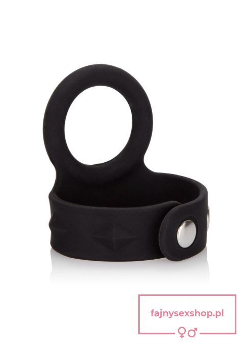 3-Snap Scrotum Ring - Medium Black 3-Snap Scrotum Ring - Medium Black