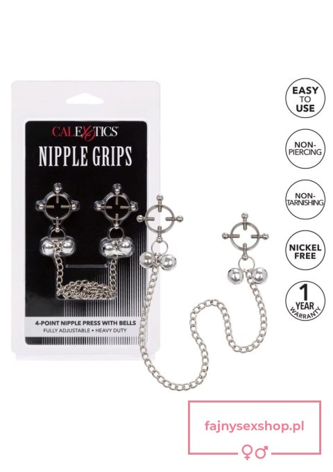 4-Point Nipple Press W Bells Metal 4-Point Nipple Press W Bells Metal