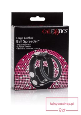 Large Leather Ball Spreader Black