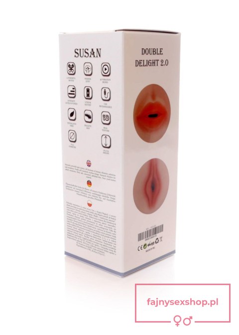 Masturbator- SUSAN Double Delight 2.0 - 36 functions USB Masturbator- SUSAN Double Delight 2.0 - 36 functions USB