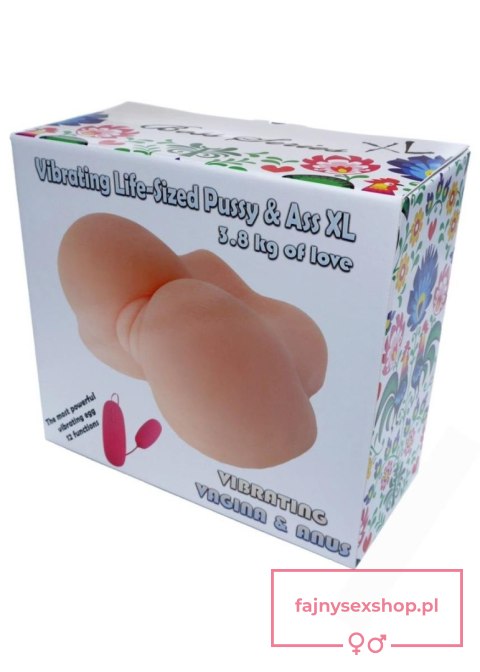 Masturbator-Vibrating Life-Sized Pussy & Ass XL Masturbator-Vibrating Life-Sized Pussy & Ass XL