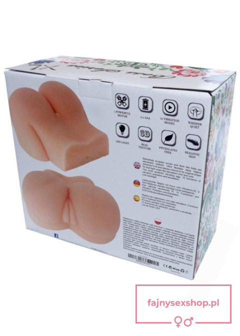 Masturbator-Vibrating Life-Sized Pussy & Ass XL Masturbator-Vibrating Life-Sized Pussy & Ass XL