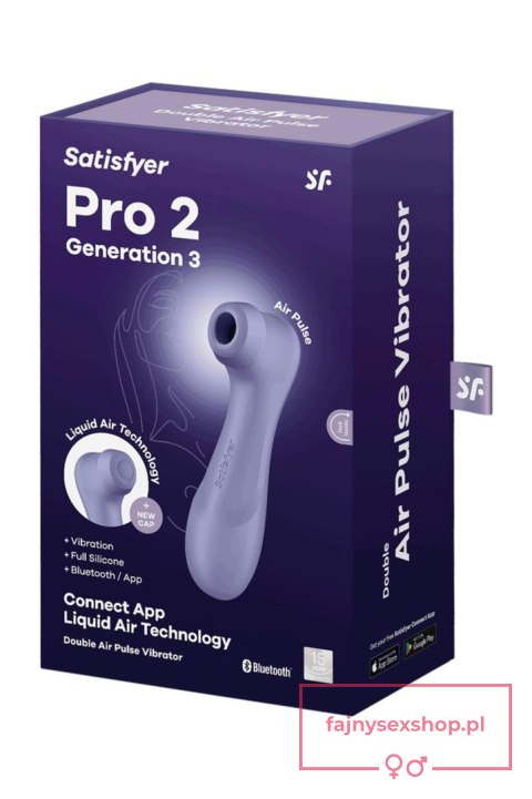 Pro 2 Generation 3with Liquid Air Technology, Vibration and Bluetooth/App lilac Pro 2 Generation 3with Liquid Air Technology, Vibration and Bluetooth/App lilac