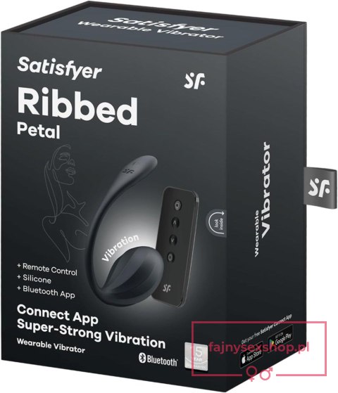 Ribbed Petal black Connect App Ribbed Petal black Connect App