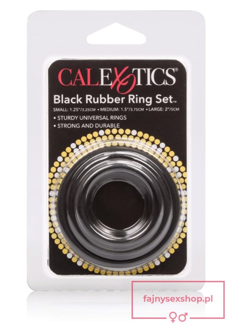 Rubber Ring - 3 Piece Set Black Rubber Ring - 3 Piece Set Black
