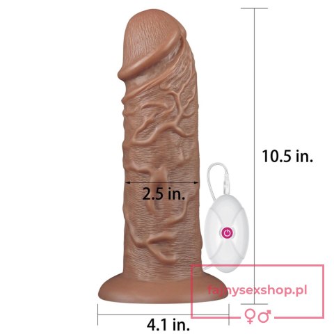 10.5'' Realistic Chubby Vibrating Dildo 10.5'' Realistic Chubby Vibrating Dildo