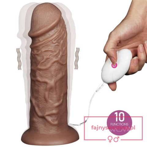 10.5'' Realistic Chubby Vibrating Dildo 10.5'' Realistic Chubby Vibrating Dildo