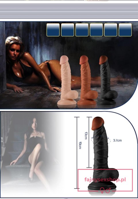 7.5"" Real Extreme Dildo Flesh 7.5"" Real Extreme Dildo Flesh