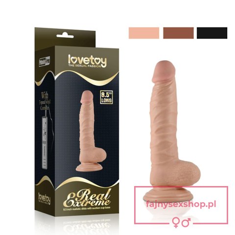 8.5"" Real Extreme Dildo Flesh 8.5"" Real Extreme Dildo Flesh