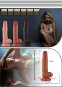 8.5"" Real Extreme Dildo Flesh 8.5"" Real Extreme Dildo Flesh