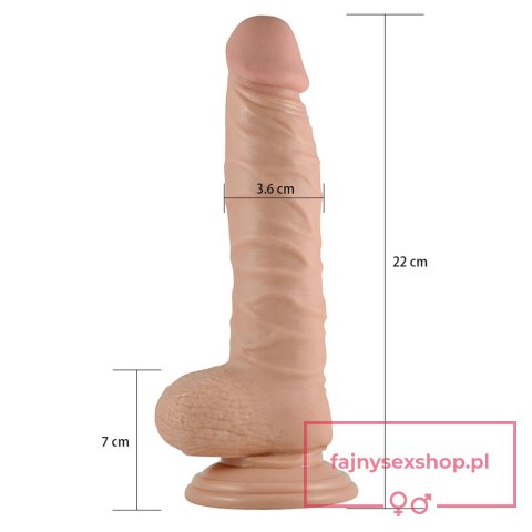 8.5"" Real Extreme Dildo Flesh 8.5"" Real Extreme Dildo Flesh