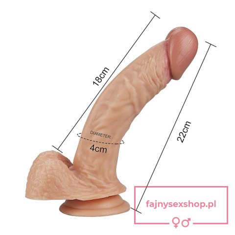 8.5"" Real Extreme Dildo Flesh 8.5"" Real Extreme Dildo Flesh