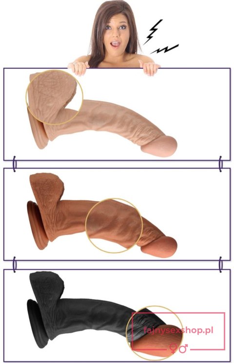 8.5"" Real Extreme Dildo Flesh 8.5"" Real Extreme Dildo Flesh