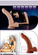 8.5"" Real Extreme Dildo Flesh 8.5"" Real Extreme Dildo Flesh