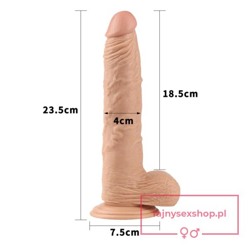 9.5'' Real Extreme Dildo Flesh 9.5'' Real Extreme Dildo Flesh