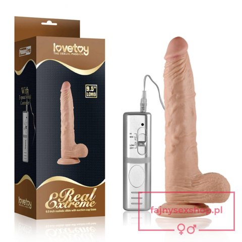 9.5'' Real Extreme Vibrating Dildo Flesh 9.5'' Real Extreme Vibrating Dildo Flesh
