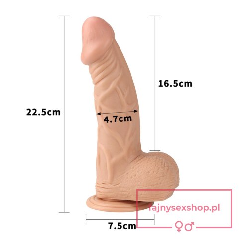 9"" Real Extreme Dildo Flesh 9"" Real Extreme Dildo Flesh