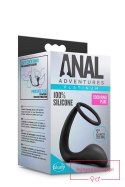 ANAL ADVENTURES COCK RING PLUG BLACK ANAL ADVENTURES COCK RING PLUG BLACK