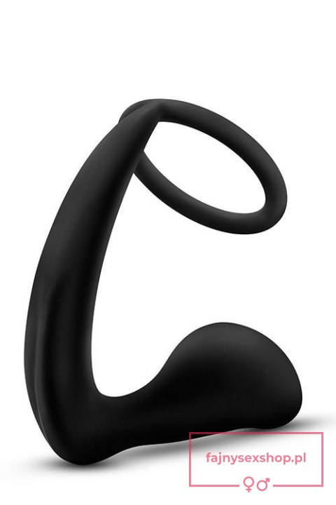 ANAL ADVENTURES COCK RING PLUG BLACK ANAL ADVENTURES COCK RING PLUG BLACK