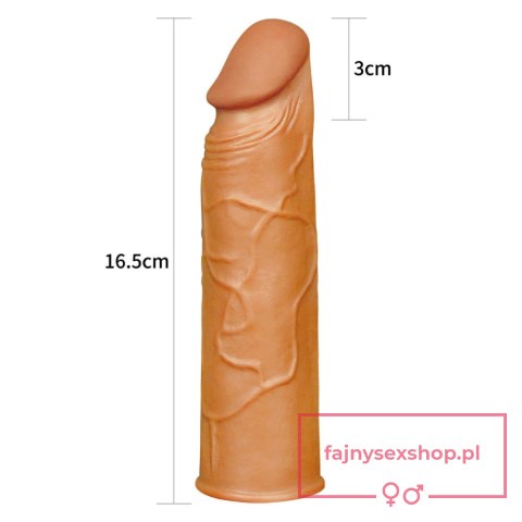 Add 1"" Pleasure X Tender Penis Sleeve Brown Add 1"" Pleasure X Tender Penis Sleeve Brown