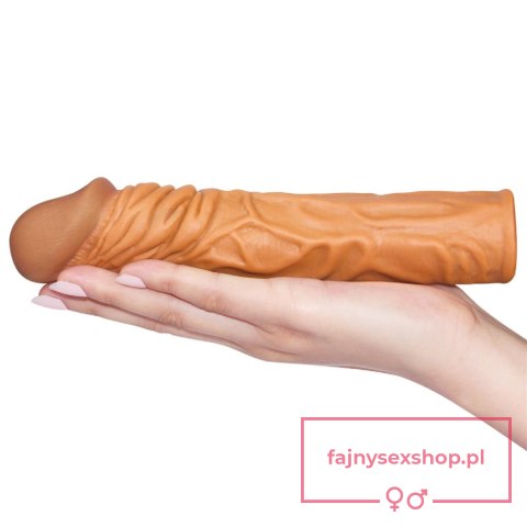 Add 2"" Pleasure X Tender Penis Sleeve Brown Add 2"" Pleasure X Tender Penis Sleeve Brown