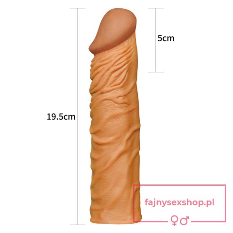 Add 2"" Pleasure X Tender Penis Sleeve Brown Add 2"" Pleasure X Tender Penis Sleeve Brown