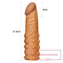Add 2"" Pleasure X Tender Penis Sleeve Brown Add 2"" Pleasure X Tender Penis Sleeve Brown