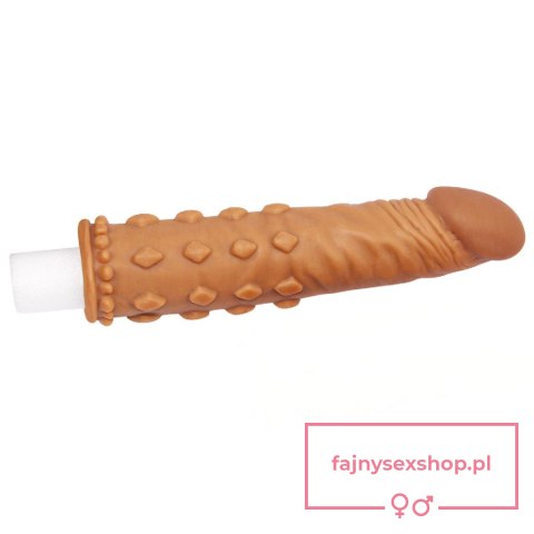 Add 2"" Pleasure X Tender Penis Sleeve Brown Add 2"" Pleasure X Tender Penis Sleeve Brown