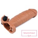 Add 2"" Pleasure X Tender Vibrating Penis Sleeve Brown Add 2"" Pleasure X Tender Vibrating Penis Sleeve Brown