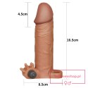 Add 2"" Pleasure X Tender Vibrating Penis Sleeve Brown Add 2"" Pleasure X Tender Vibrating Penis Sleeve Brown