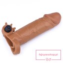Add 2"" Pleasure X Tender Vibrating Penis Sleeve Brown Add 2"" Pleasure X Tender Vibrating Penis Sleeve Brown