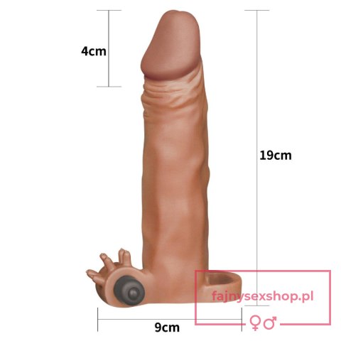 Add 2"" Pleasure X Tender Vibrating Penis Sleeve Brown Add 2"" Pleasure X Tender Vibrating Penis Sleeve Brown
