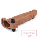 Add 2"" Pleasure X Tender Vibrating Penis Sleeve Brown Add 2"" Pleasure X Tender Vibrating Penis Sleeve Brown