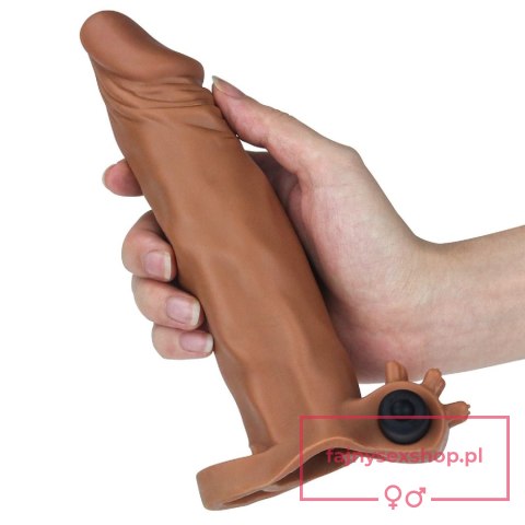 Add 2"" Pleasure X Tender Vibrating Penis Sleeve Brown Add 2"" Pleasure X Tender Vibrating Penis Sleeve Brown
