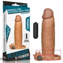 Add 3" Pleasure X Tender Vibrating Penis Sleeve Brown Add 3" Pleasure X Tender Vibrating Penis Sleeve Brown