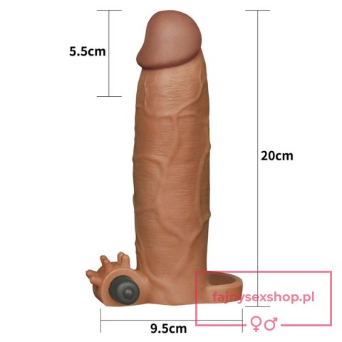 Add 3" Pleasure X Tender Vibrating Penis Sleeve Brown Add 3" Pleasure X Tender Vibrating Penis Sleeve Brown